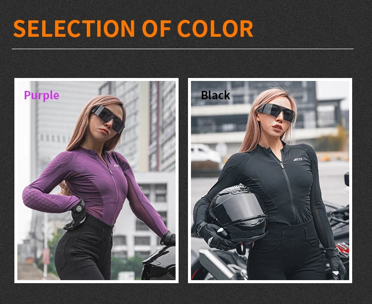 Women Motorcycle Soft Armor Full Body Summer Motorbike Skiing Protective Jacket Lady Motocross Racing Undershirt CE Approved