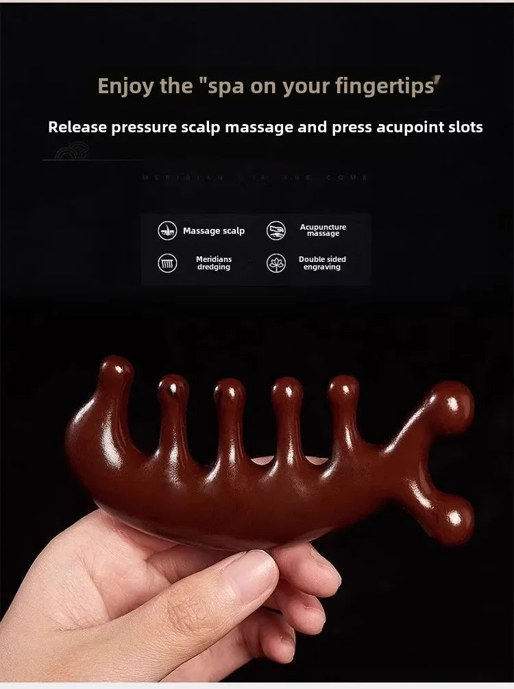 Specialized Round Head Massage Comb | Stimulate Scalp Circulation for Hair Growth | Anti-Static Wide Tooth Design