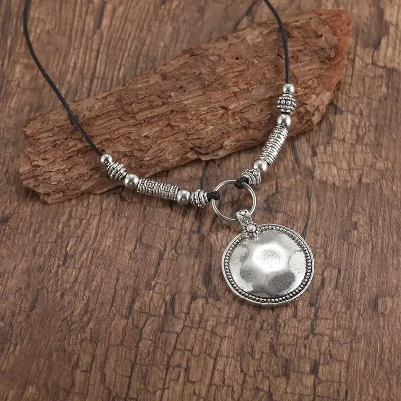 Bohemian Ethnic Wind Imitation Pearl Braided Necklaces Women Retro Hand-woven Beads Double Layer Rope Chain Vacation Jewelry