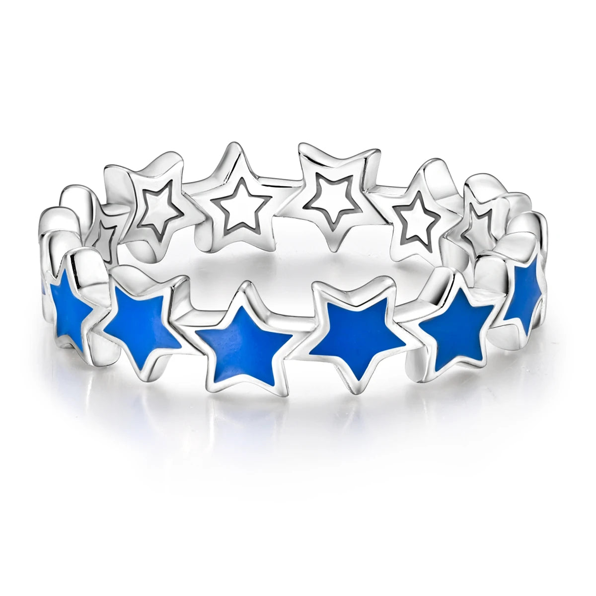 Silver Plated Women Luxury Stackable Ring Real Infinite Flower Daisy Fine Jewelry Rings For Engagement Weddling Party