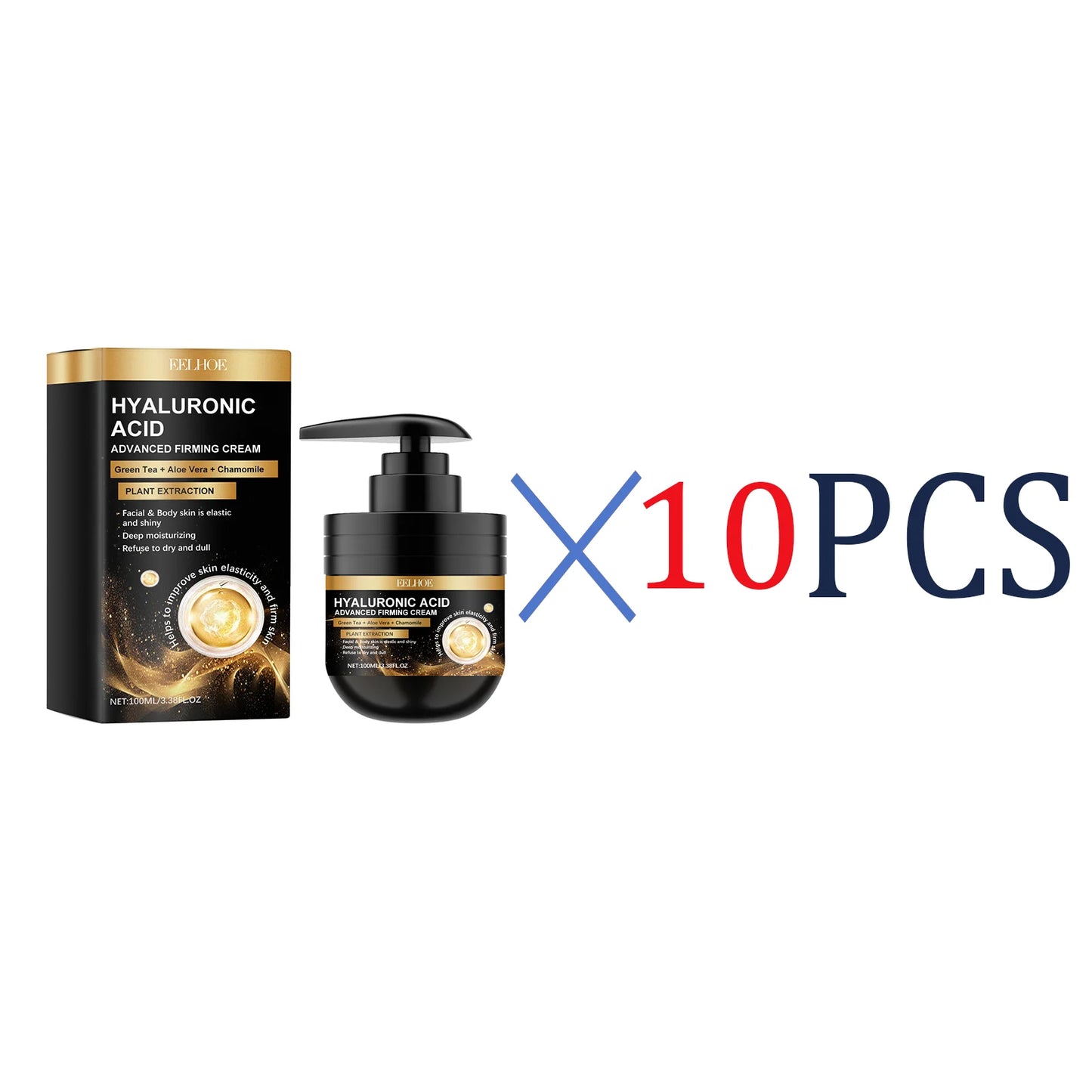 Hyaluronic Acid Firming Face Cream 100ml Intense Moisturizing Anti Aging Cream For Dry Skin Hydrating Wrinkle Reduction Cream