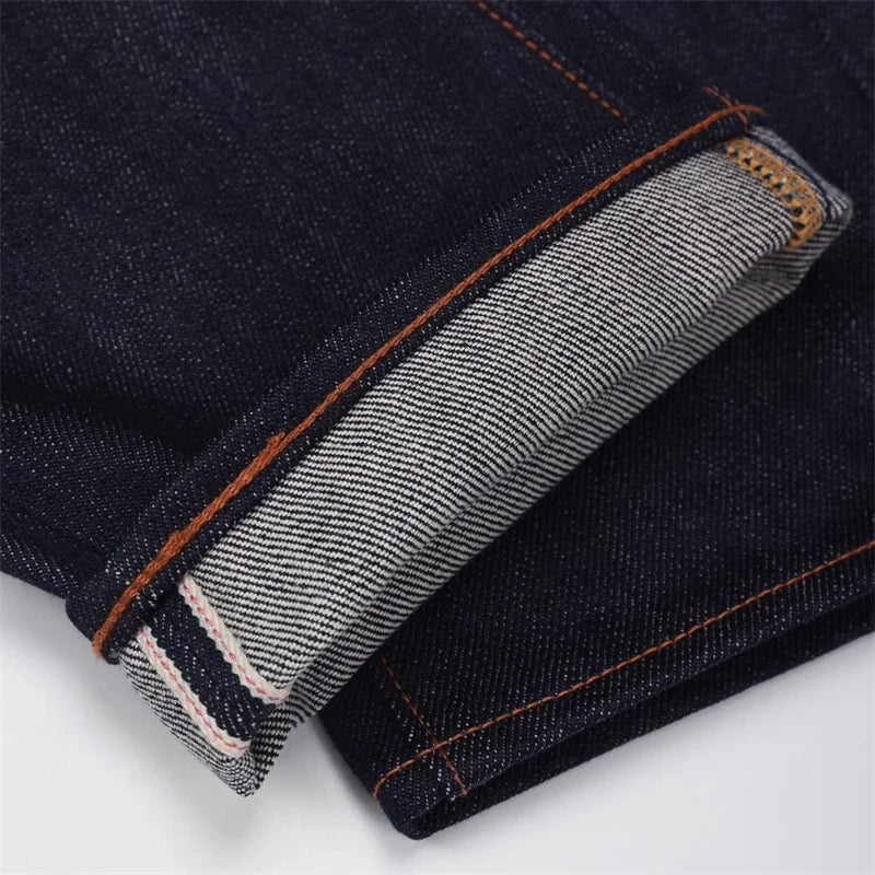 BOB DONG 23oz Extra Heavy Selvedge Denim Jeans Lot 35-3 Raw Denim Slim Straight Leg Pants