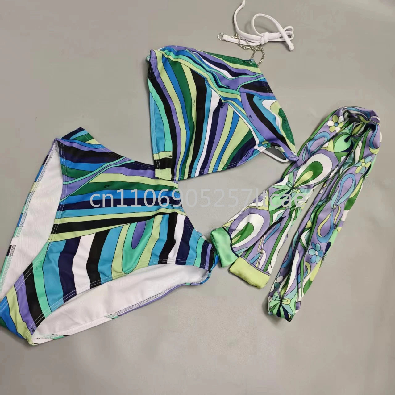 Luxury Design Women's Scarf Bikini Sets Letter Signature Logo Designer Brand Lady Headband Swimsuits