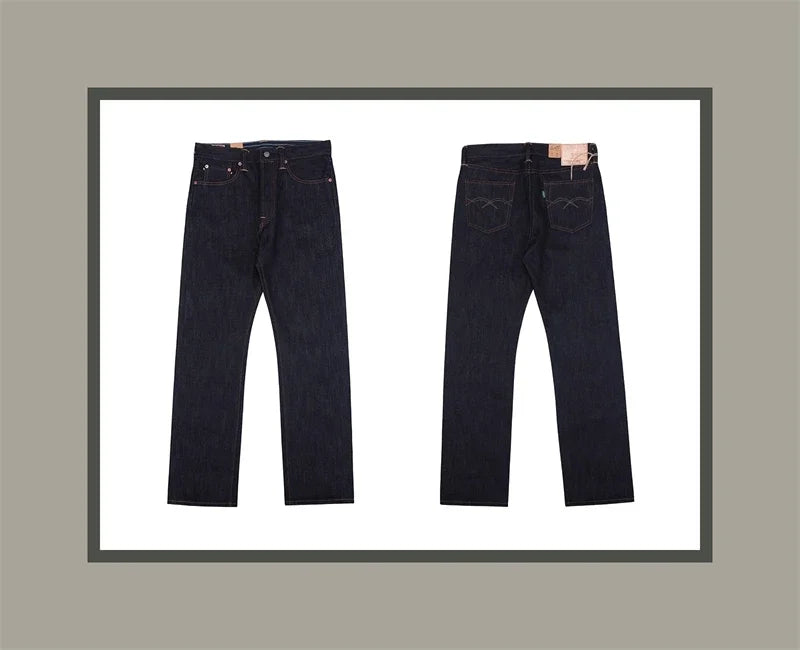 BOB DONG 23oz Extra Heavy Selvedge Denim Jeans Lot 35-3 Raw Denim Slim Straight Leg Pants