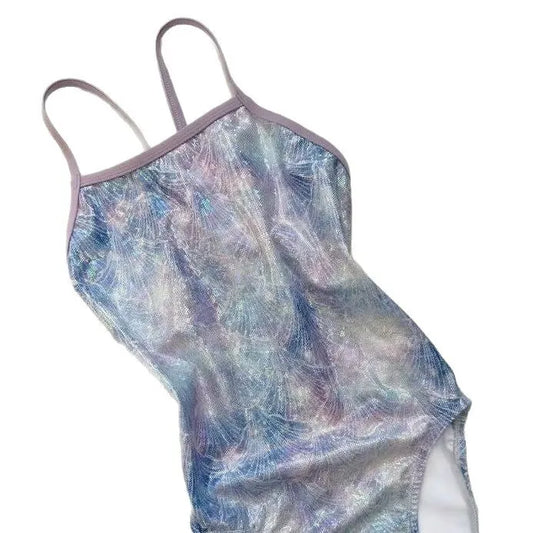 New adient Triangular Racing Swimsuit Women plus Size Swimming Gym Training Profional Sports One-Piece Swimwear