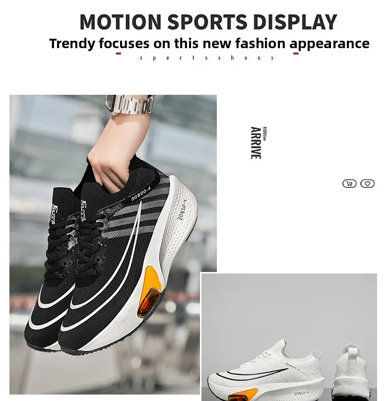 NEW Running Shoe Air Cushion Speciality Marathon Men Sports Breathable Lightweight Women's Comfortable Athletic Nonskid Sneakers