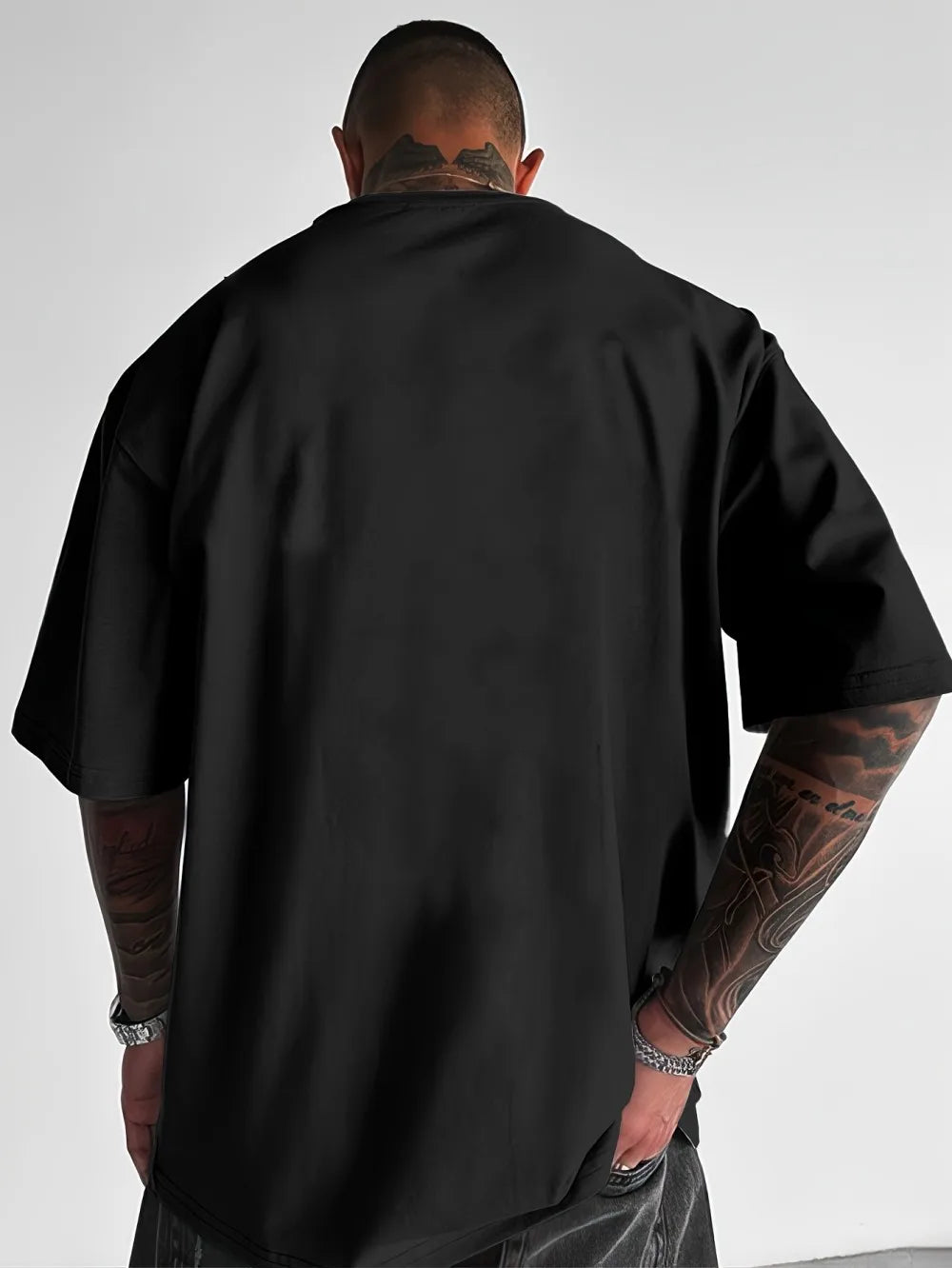 Hot selling men's new summer Gothic letter cross print soft and breathable round neck T-shirt outdoor street style top