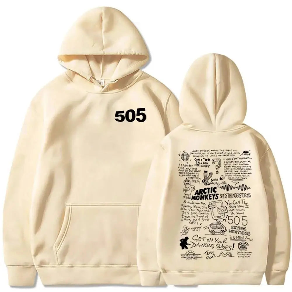 505 Hoodie Arctic Monkeys Music Hoodie Arctic Monkeys Merch Gift For Arctic Monkeys Fan Pullover Tops Streetwear Unisex