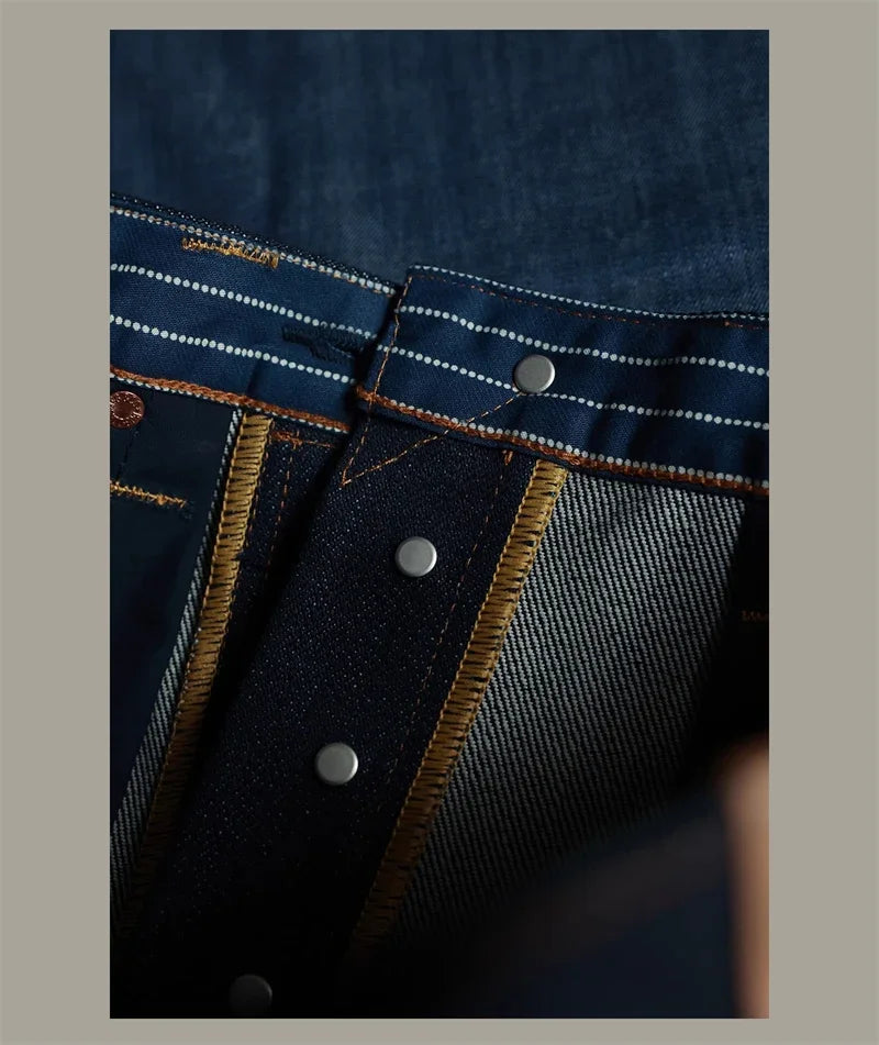 BOB DONG 23oz Extra Heavy Selvedge Denim Jeans Lot 35-3 Raw Denim Slim Straight Leg Pants