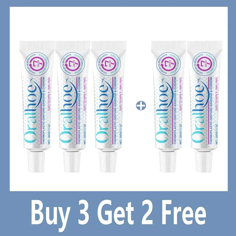 Seamless Fit Thermoplastic Denture Adhesive Comfortable Portable Oral Health Care Long Lasting Reusable Denture Care Dental