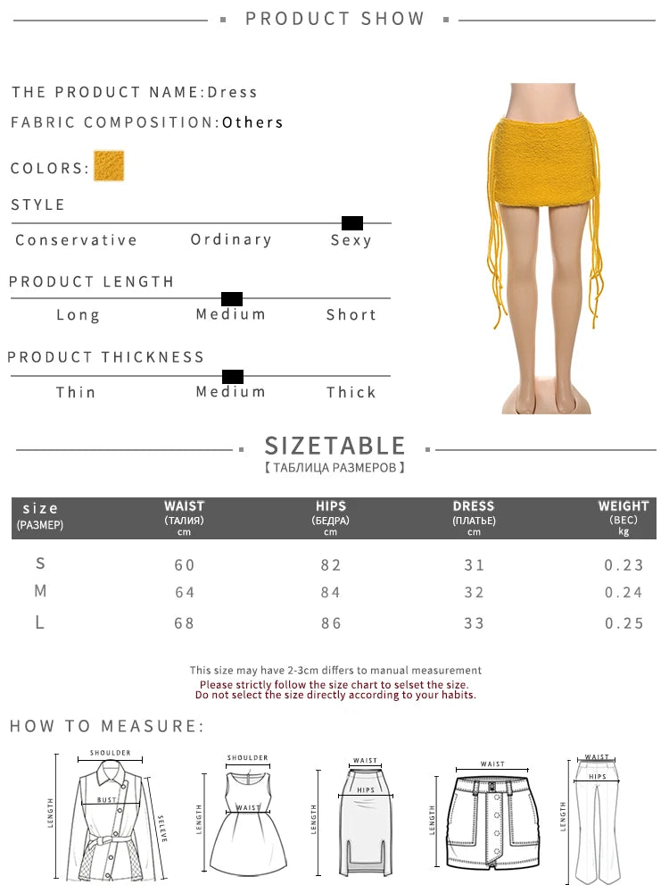 Weird Puss Sexy Furry Side Tassel Skirts Women Y2K Peach Hip Summer Solid Wild Basic Hipster Streetwear Skinny Slim Mini Bottom