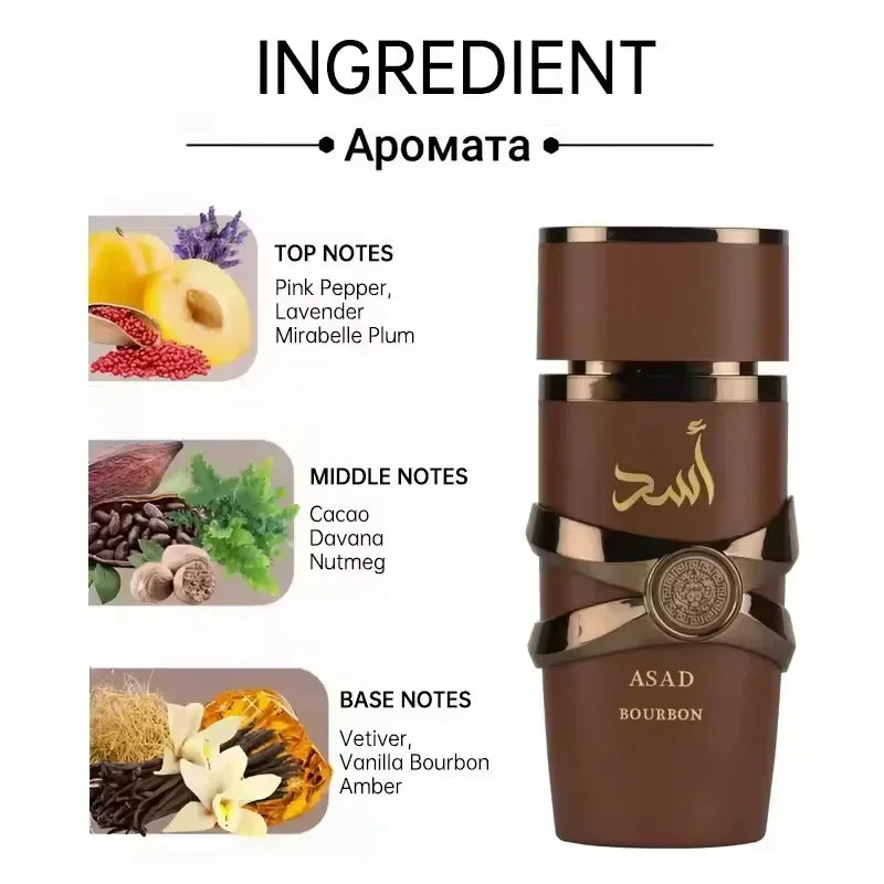 35ML/100ML Arabian Men's Perfume Long-lasting Fragrance High-quality Fresh Eau De Toilette Spray Pheromone Men's Perfume