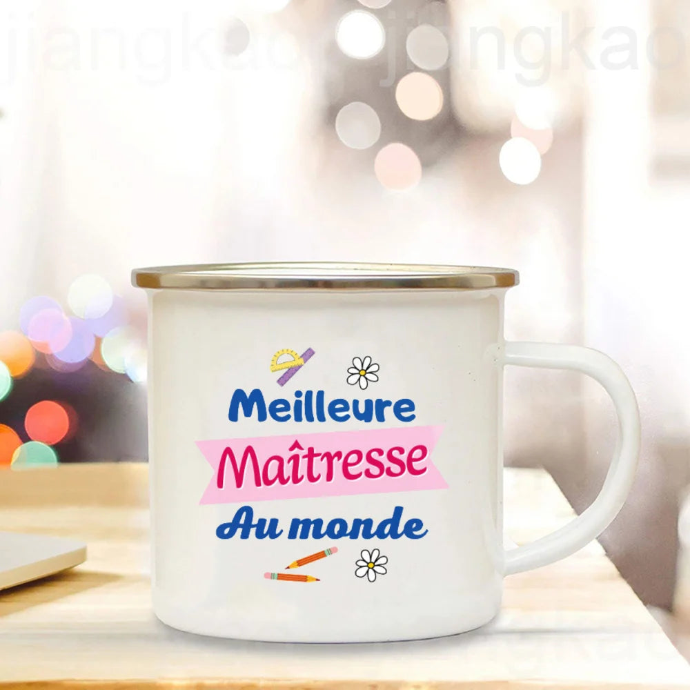 Thank You Teacher for This Wonderful Year Spent with You Print Mug Coffee Cup Drinks Camping Mugs Teacher's Day Gift for Teacher