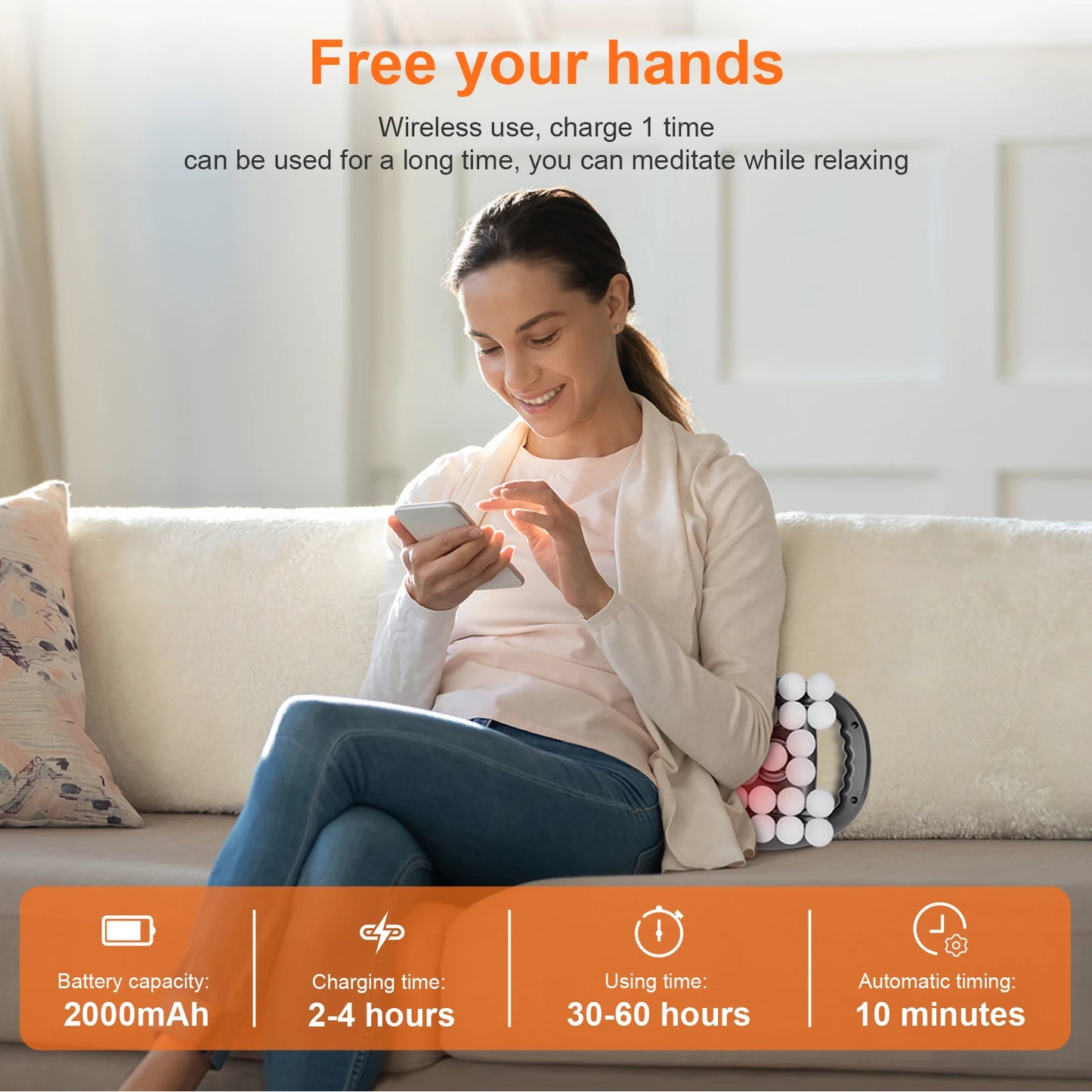 Multi-head Fascia Gun Deep Relaxation Muscle Red Light Deep Tissue Body Muscle Massage Gun