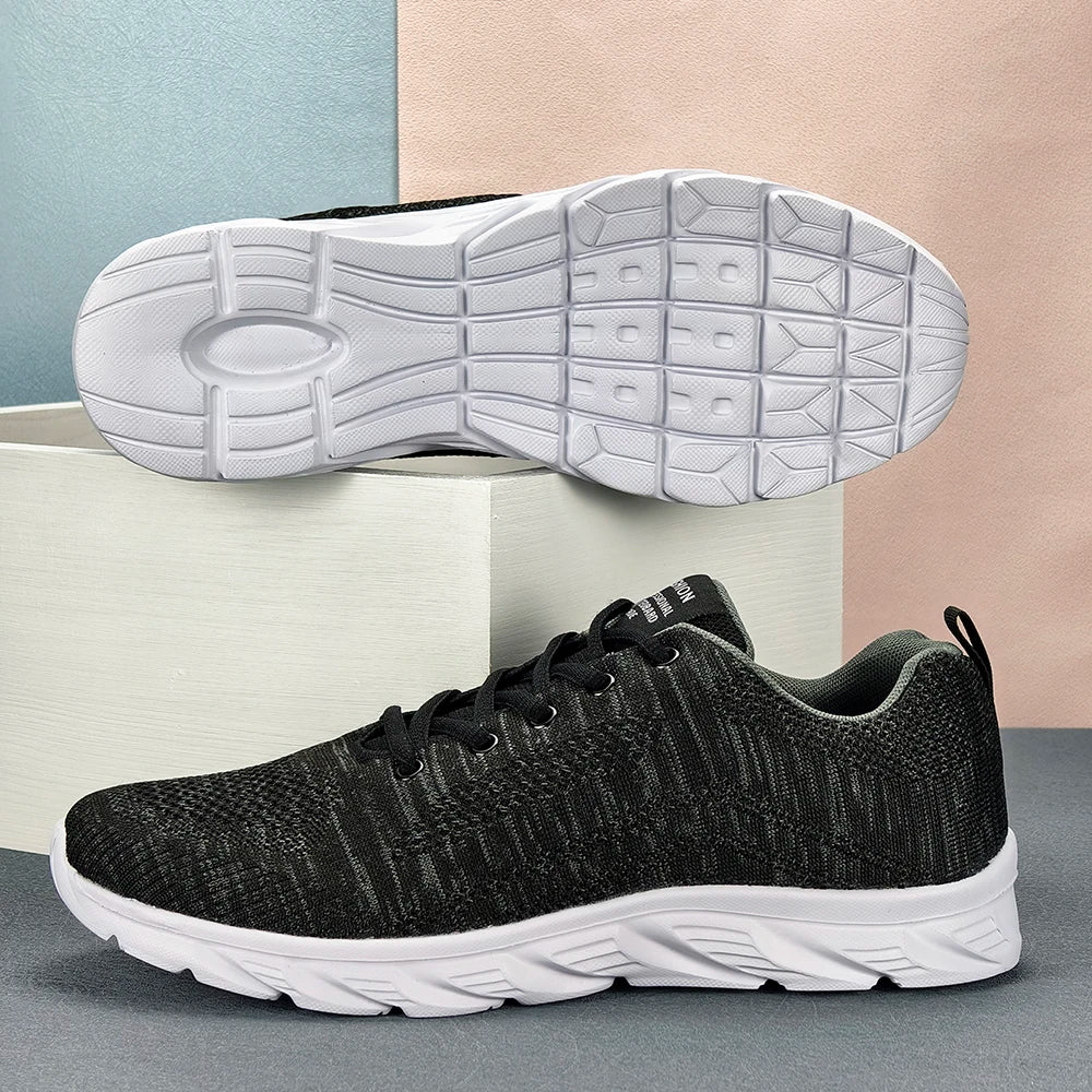 Breathable Mesh Men Sneakers Plus Size 39-46 Sport Casual Shoes For Men Lightweight Cushioning Walking Shoes