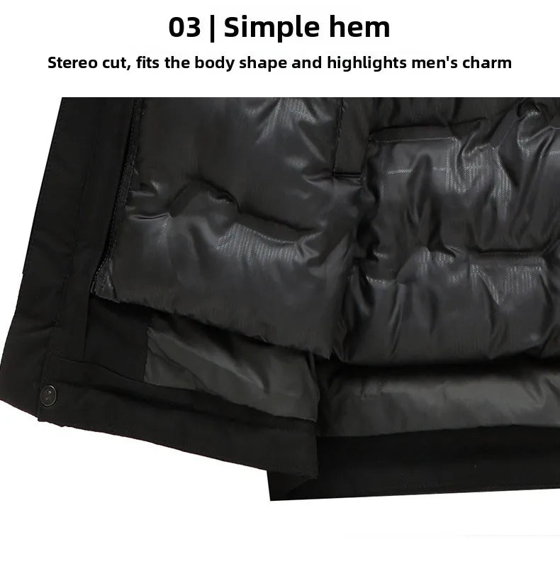 Top Grade Thicken Fashion Winter Casual Outerwear Warm Designer Hooded Parka Coat Mens Newest Jacket Windbreaker Mens Clothes