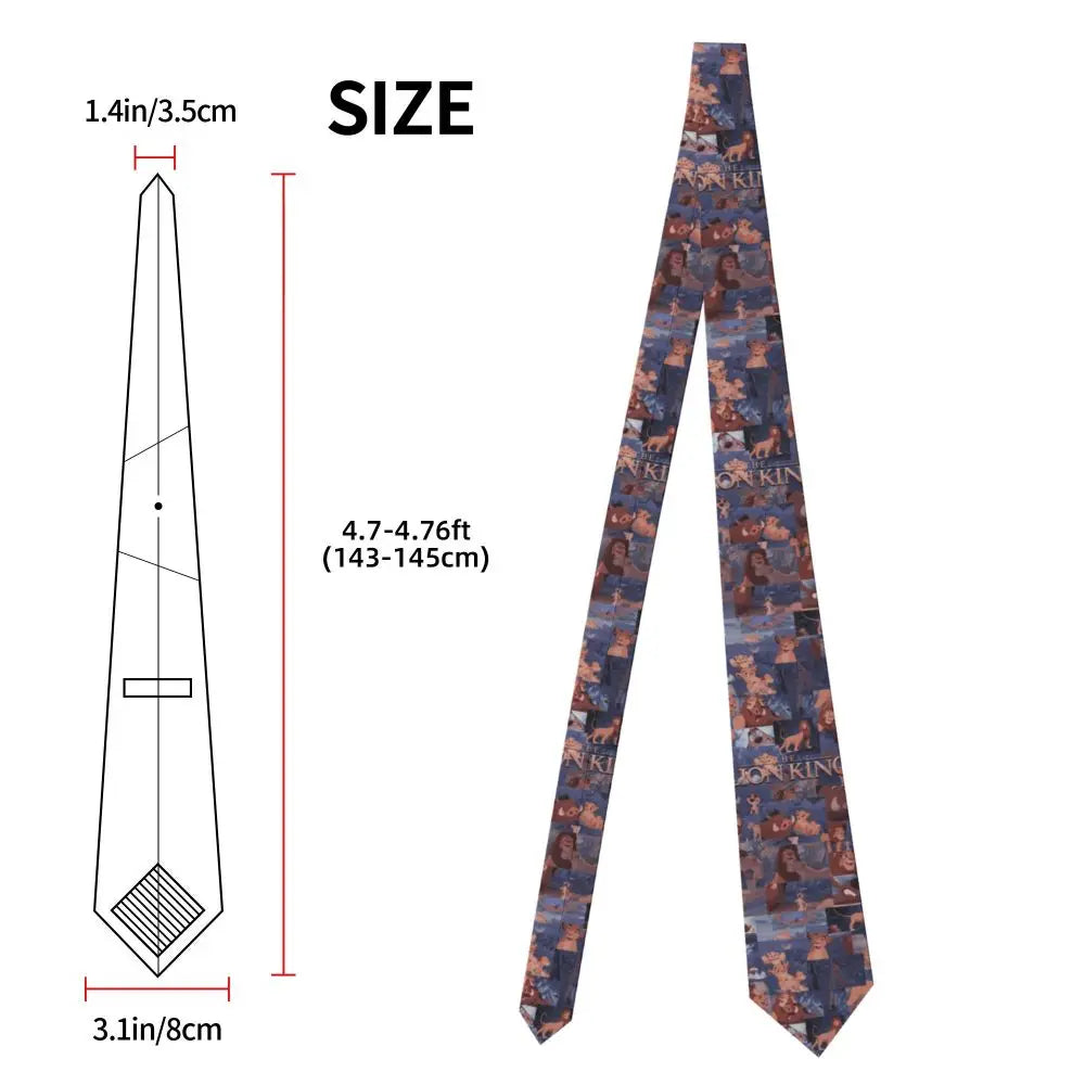 Custom The Lion King Hakuna Matata Necktie Mens Mens Suit Tie For Thanksgiving Day