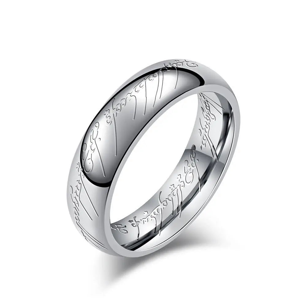 Stainless steel Language Rings for Unisex Fashion Accessories Jewelry