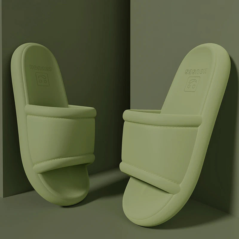 New Men's Slippers EVA Non-slip Bathroom Slipper Soft Comfortable Home Summer Sandal Indoor Bathroom Slippers Male Shower Shoes