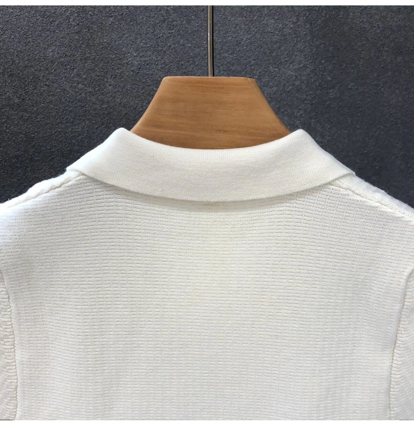 Casual Knitted Polo Shirt Men's Short Sleeve Cuban Collar T-Shirt Summer Fashion Individualistic Turn-down Collar Male Top