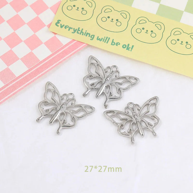 Wholesale Y2K Silver Charms for Jewelry Making Accessories DIY Pendant Necklace Bracelet Earring Women Girl Luxury Female Gift