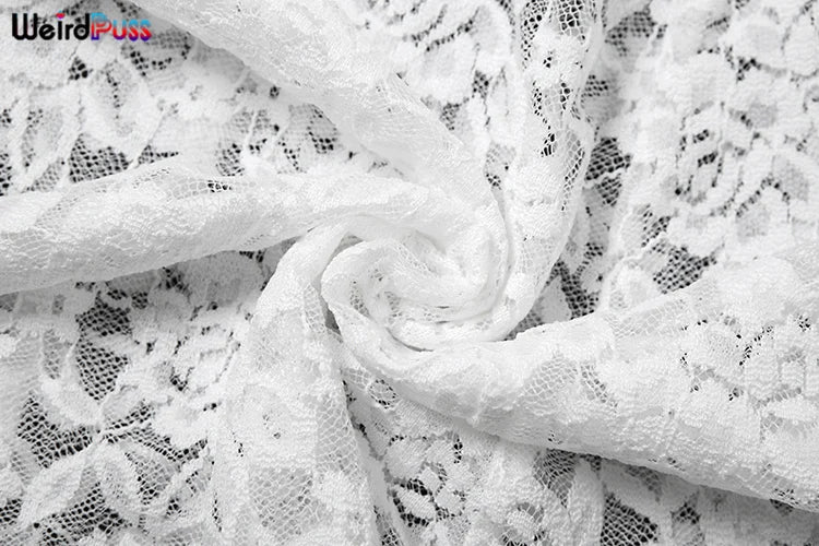 Weird Puss Lace Sexy Halter Dress Party Women Chic Backless Sleeveless Hollow Wedding Dinner Summer Vacation Bodycon Vestidos