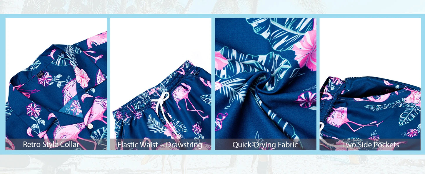 3D Printed Geometric Pattern Men's Shirt Colour Blocking Fashion Button Down Collar Short Sleeve Men's Hawaii Suit Summer Shirt