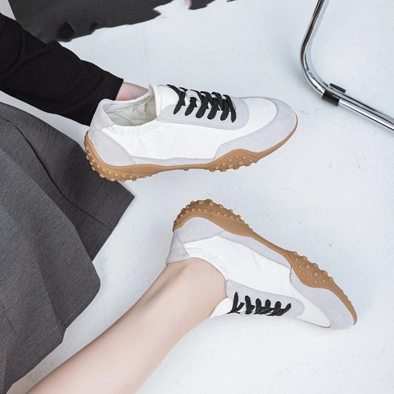 AIYUQI Women Sneakers 2025 New  Flat Non-slip Women's Moral Training Shoes Large Size Running Skateboarding Shoes For Women