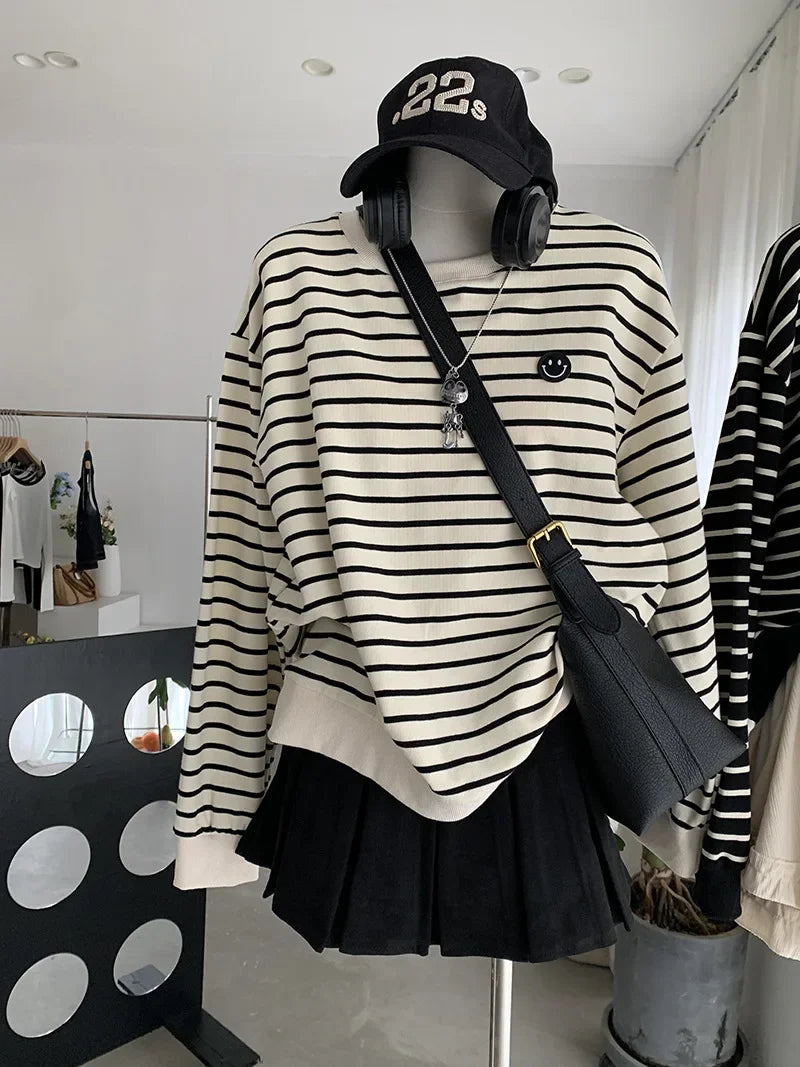 Oumale Pure Color Suede Mini Skirt Women's Autumn New Korean Style Slimming Anti-Light Pleated Short Skirt A- Line