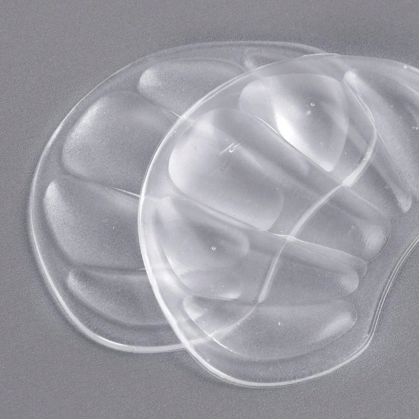 1 Pairs Clear Silicone Heel & Forefoot Cushion Pads Unisex Comfort for High Heels Sneakers Summer Wear (Lightweight Breathable)