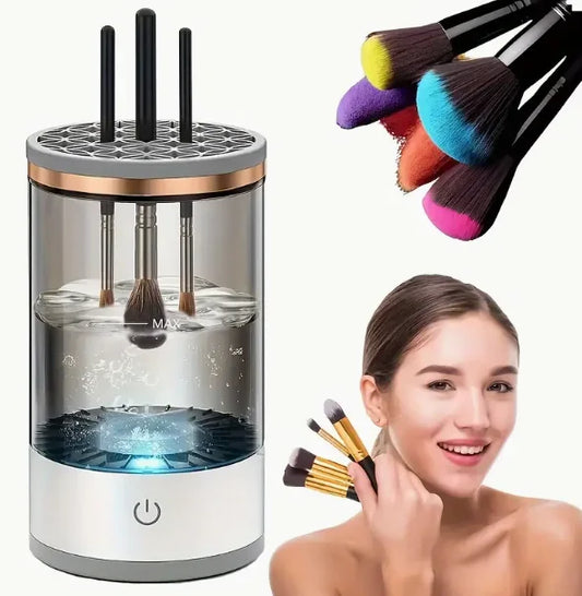 Electric lazy makeup brush cleaner | Automatic cleaning with storage box special cleaning storage for makeup tools