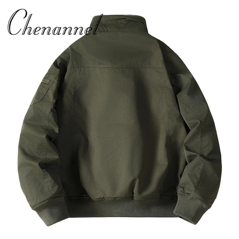 Men's Winter Cotton Jacket, Versatile Casual Stylish Windproof Warm Stand - Collar Coat