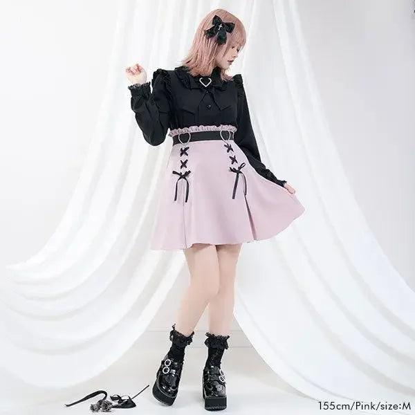 Women's Plus Size Lolita Style Skirt Black High Waist Slimming Summer Skirt Japanese Cute Soft Girl Fashion Flared Design S-3XL