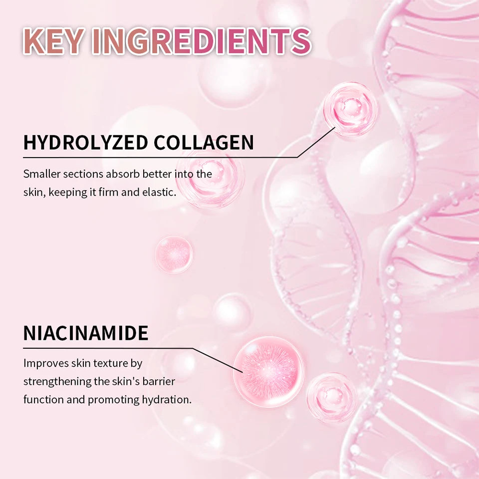 Moisturizing Collagen Jelly Cream Niacinamide Hydrolyzed Collagen Tightening Soothing Anti-Aging Firmness Hydration Skincare