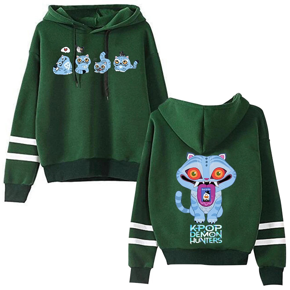 Anime Kpop Demon Hunter Saja Boys Hoodie Anime Sweatshirt Harajuku Pullover Tops Streetwear Fans Gift