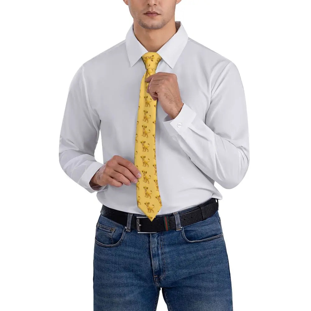 Custom The Lion King Hakuna Matata Necktie Mens Mens Suit Tie For Thanksgiving Day