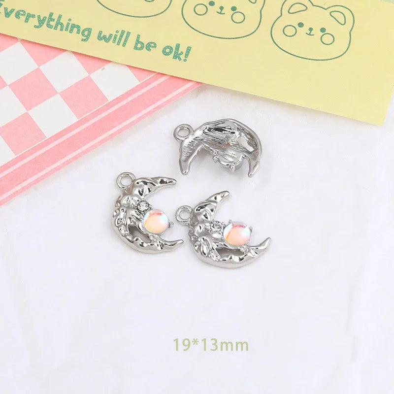 Wholesale Y2K Silver Charms for Jewelry Making Accessories DIY Pendant Necklace Bracelet Earring Women Girl Luxury Female Gift