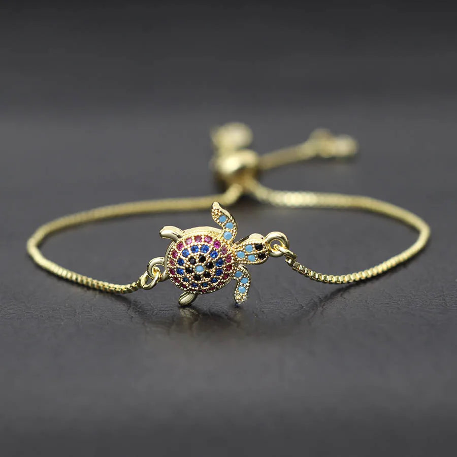 Fashion Gold Silver Color Women Chain Bracelet Adjustable Link Braclet Evil Eyes Butterfly Flower Cross Cuckold Braslet Joias