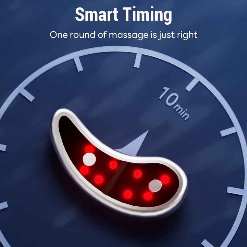 Led Red Light Eye Care Therapy Ems Massager With Gel Patch For Treatment Under Eye Wrinkle Improvement Dark Circles Removal Care