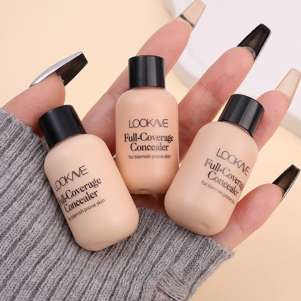 Waterproof Matte Concealer Cream Full Coverage Acne Dark Circles  Oil Control Lasting Liquid Foundation Facial Makeup Cosmetics