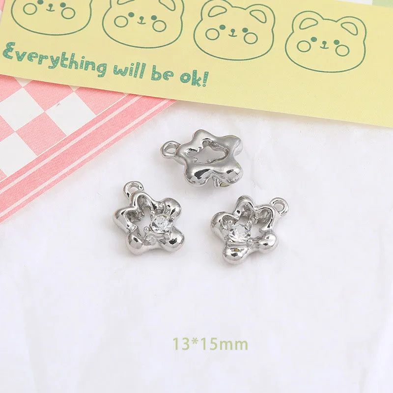 Wholesale Y2K Silver Charms for Jewelry Making Accessories DIY Pendant Necklace Bracelet Earring Women Girl Luxury Female Gift