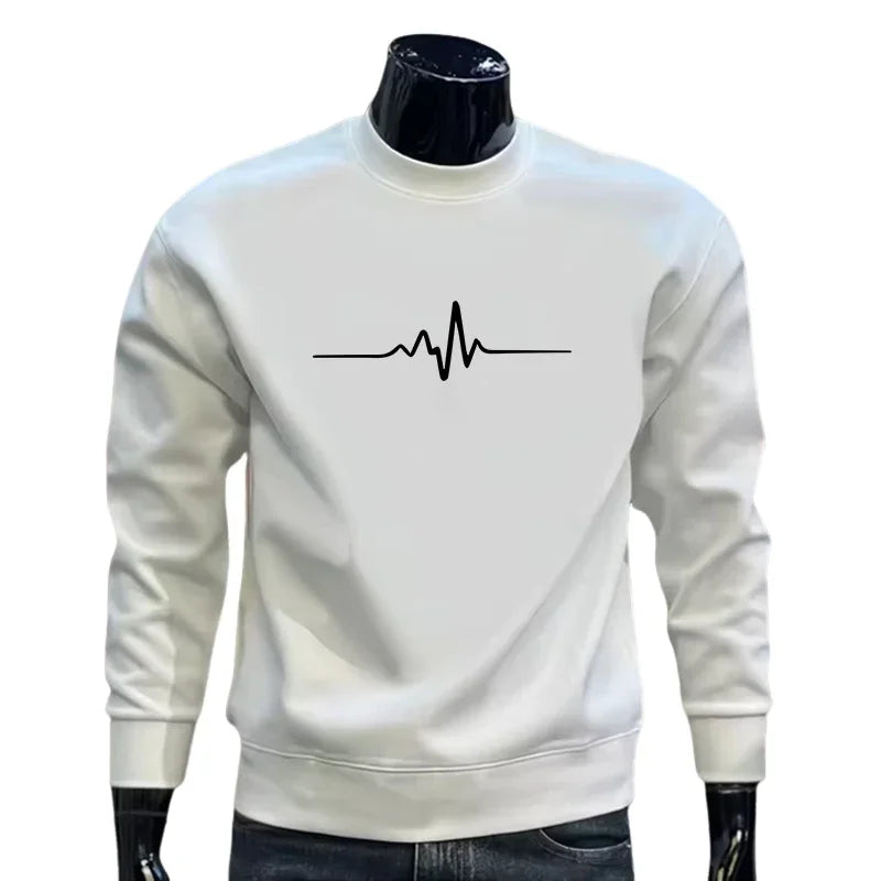 Autumn Winter Hot Sales Men's Sweatshirts Print O-Neck High Quality Casual Man Popular Sports Pullover Jogging Daily Simplicity