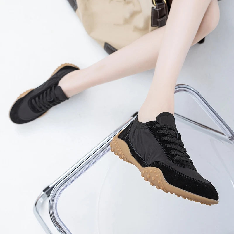 AIYUQI Women Sneakers 2025 New  Flat Non-slip Women's Moral Training Shoes Large Size Running Skateboarding Shoes For Women