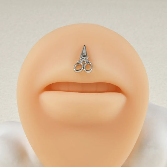 1PC Surgical Steel Threadless Wrench Axe Scissor Dragon Labret Lip Ring Ear Cartilage Tragus Earring Helix Lobe Piercing Jewelry