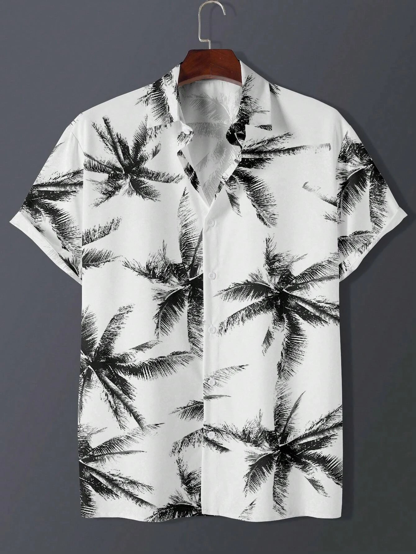 Hawaiian Shirt Man Print Casual Thin Beach Slim Fashion Shirt High Quality Luxury Black Social Vintage Funny Oversized Clothes