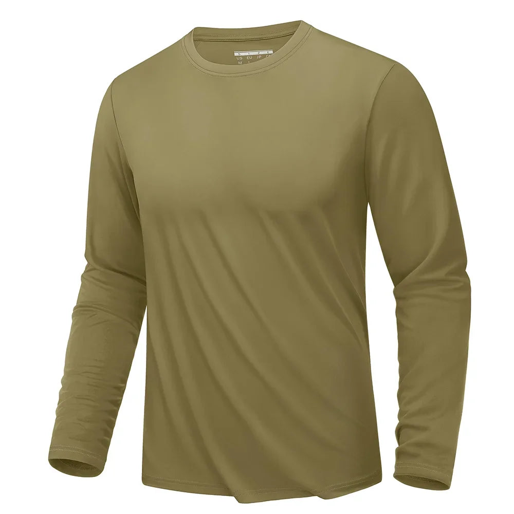 Men's Sun Protection  Summer official-website Long Sleeve Quick Dry Men T Shirts Breathable Hiking Fish Performance Top UV-Proof