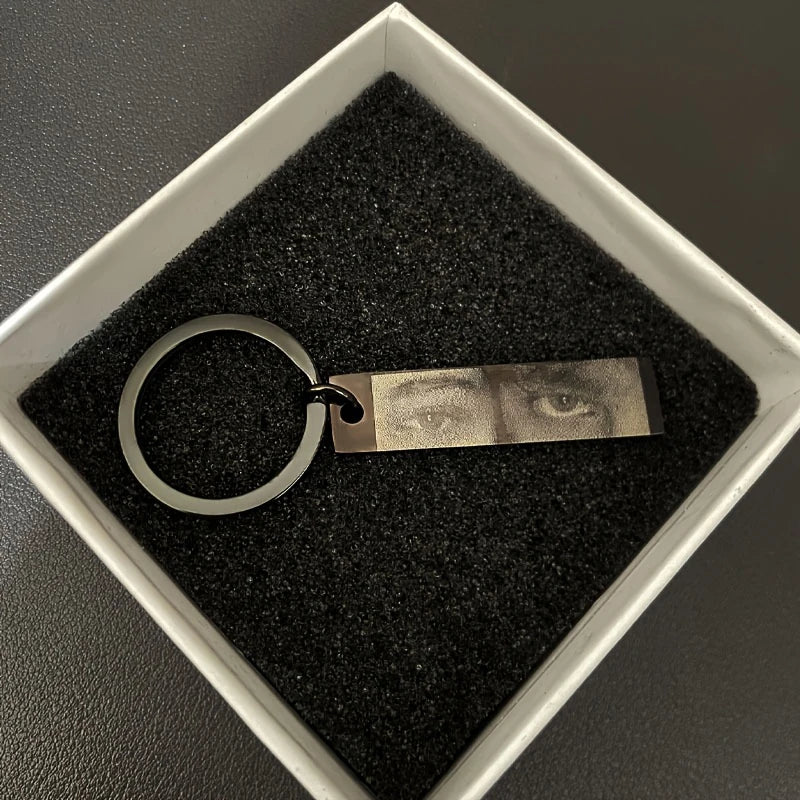 Personalized Customized Eyes Photo Stainless Steel Bracelets With Photo Laser Engraved Eyes Luxury Men's Bracelets Custom Gifts