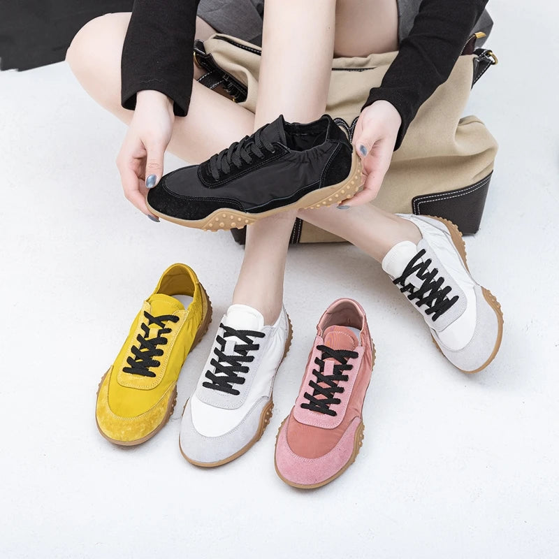 AIYUQI Women Sneakers 2025 New  Flat Non-slip Women's Moral Training Shoes Large Size Running Skateboarding Shoes For Women