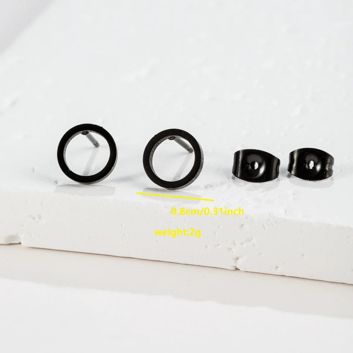 Vintage Simple Star Moon Circle Geometry Stainless Steel Stud Earrings for Women Trendy Earing Piercing Jewelry Gift