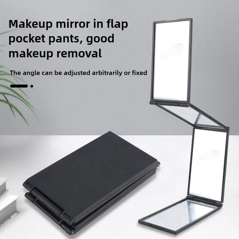 4 Way Mirror 360 Degree Handheld Desktop Portable Foldable Makeup Mirror For Self Hair Cutting Makeup Mirror Beauty Tool
